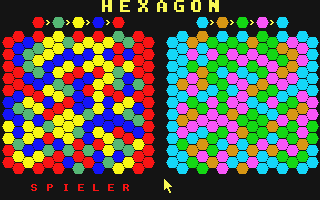 Hexagon atari screenshot